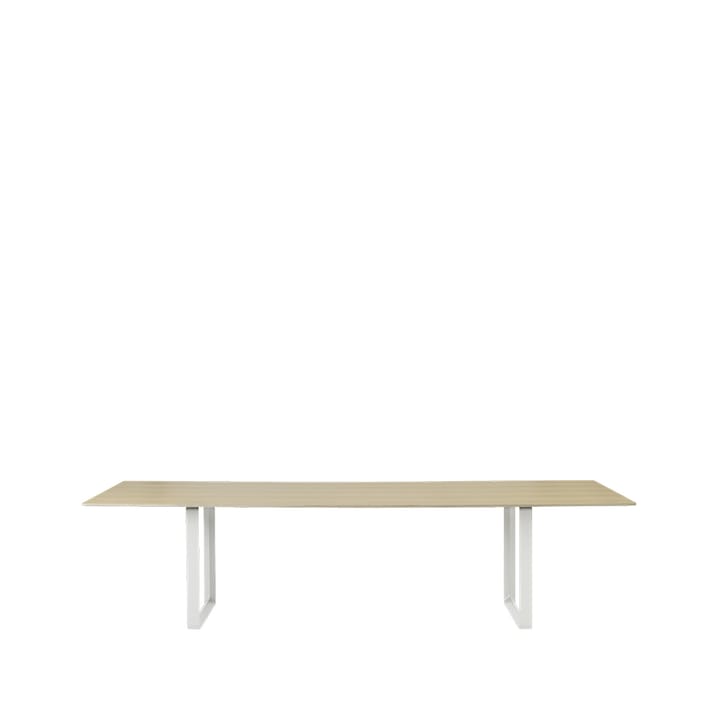 70/70 dining table 295x108 cm - Oak veneer-Plywood-White - Muuto