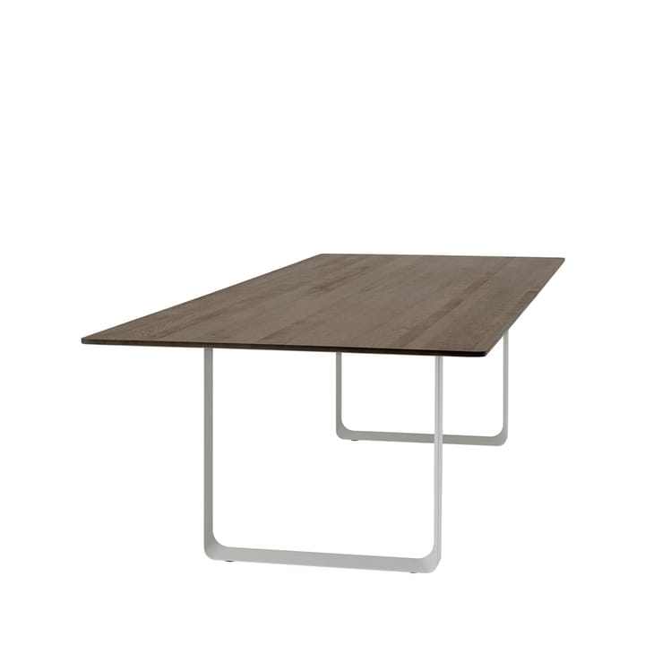 70/70 dining table 295x108 cm, Solid smoked oak-Grey Muuto