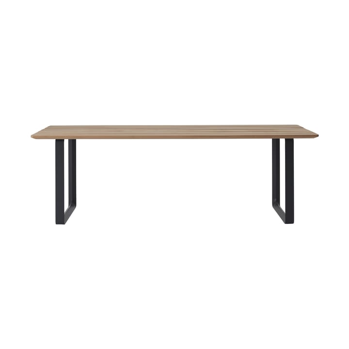 70/70 Outdoor dining table 225x90 cm black steel frame - undefined - Muuto