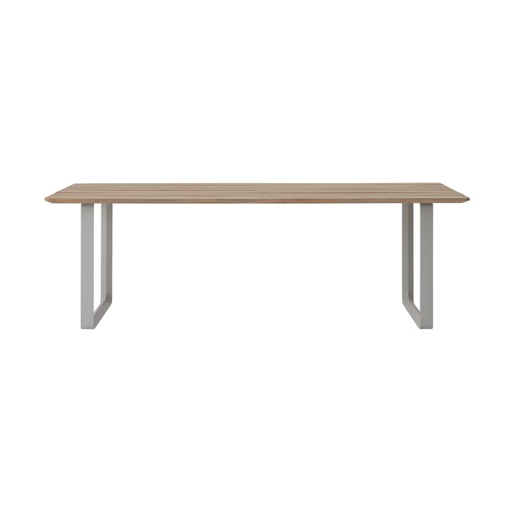 70/70 Outdoor dining table 225x90 cm grey steel frame Muuto