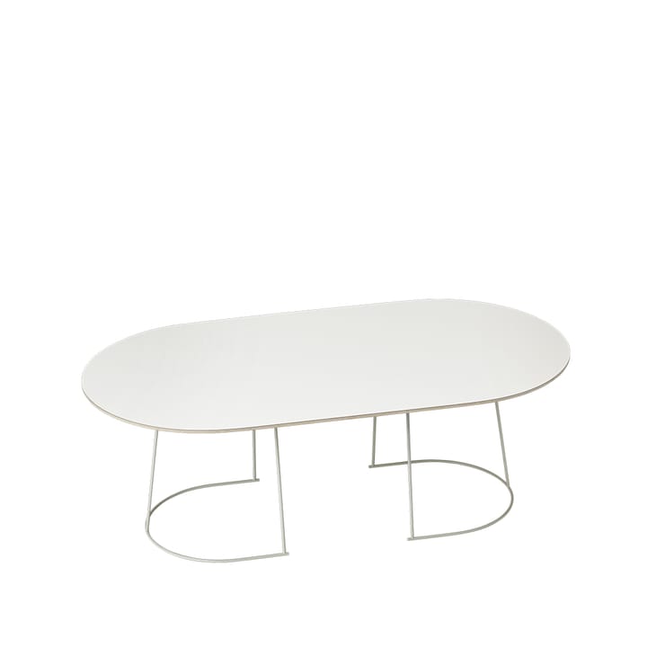 Airy Coffee table oval - Off-white, nanolaminate, large - Muuto