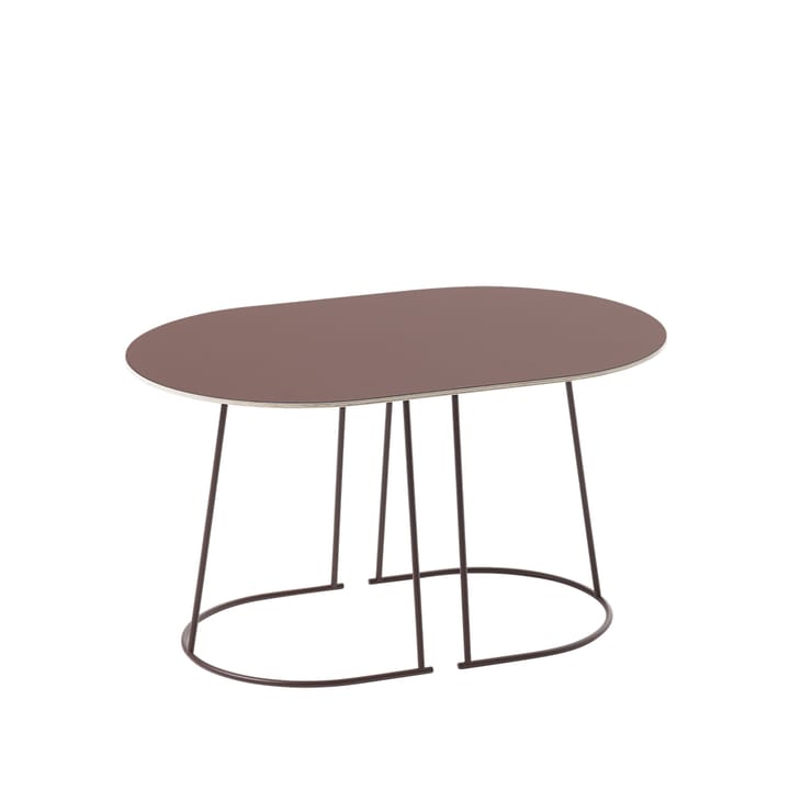 Airy Coffee table oval - Plum, nanolaminate, small - Muuto