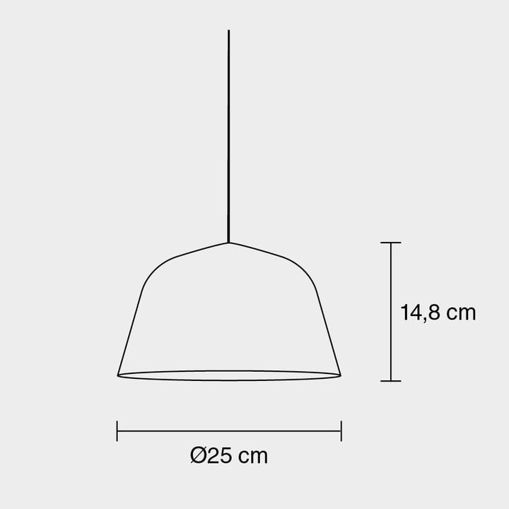 Ambit ceiling lamp Ø25 cm - black - Muuto