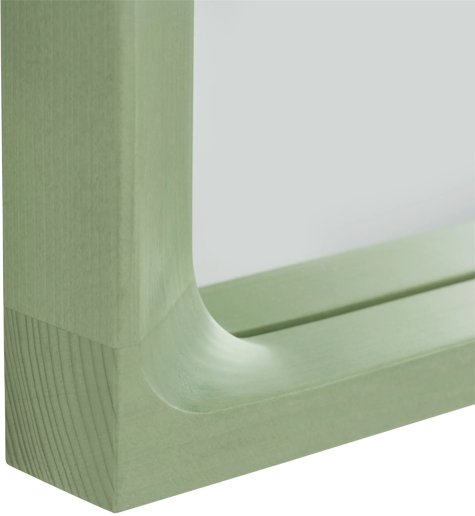 Arced mirror 170x61 cm, Light green Muuto