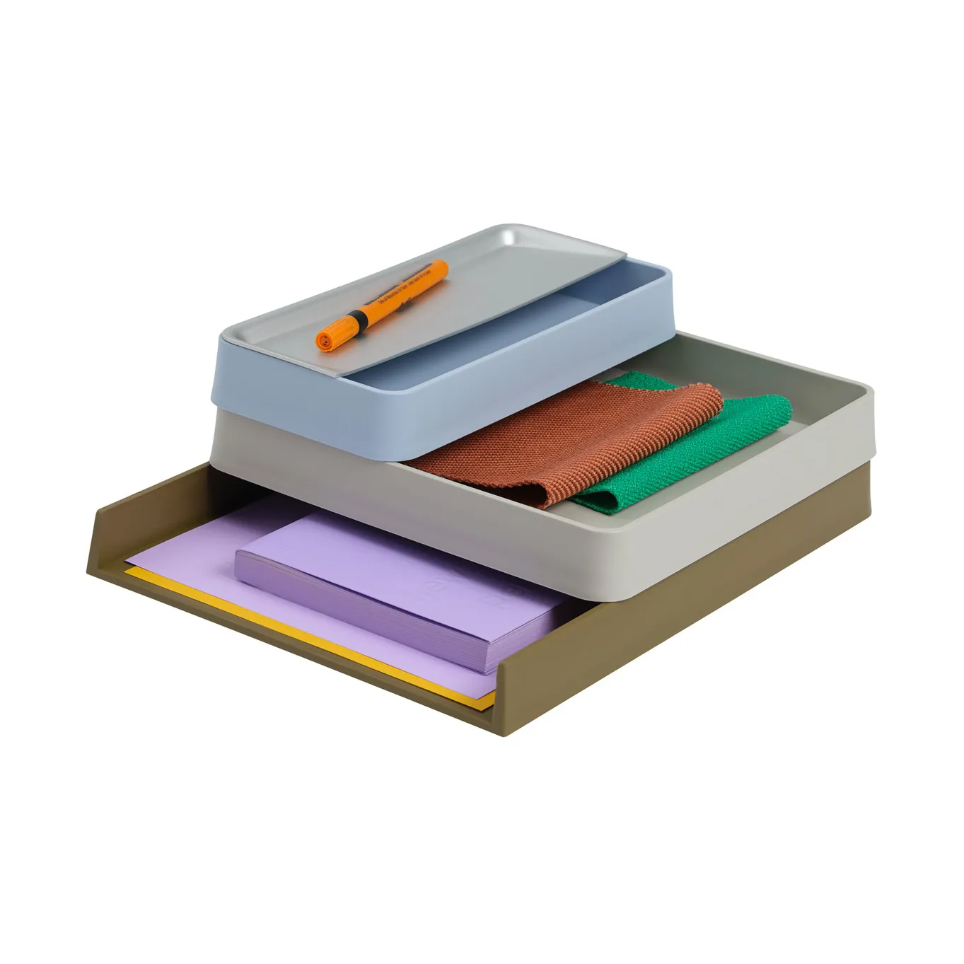 Arrange Desktop Storage, Configuration 2 multi colored Muuto