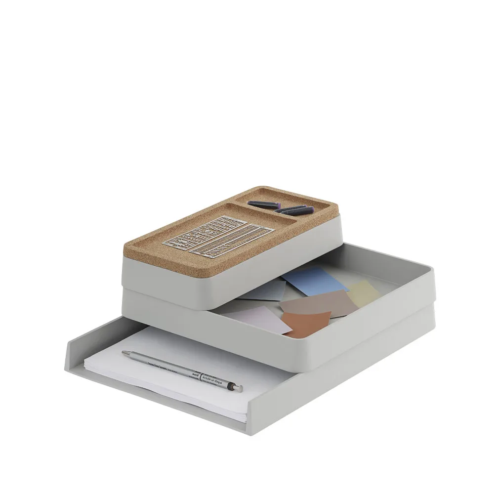 Arrange Desktop Storage, Grey, configuration 1 Muuto