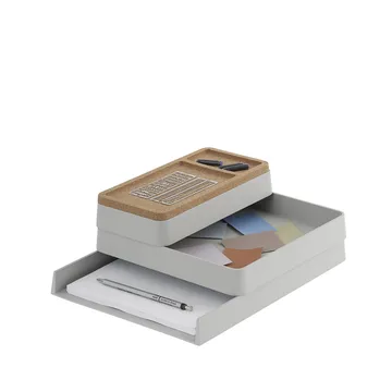 Arrange Desktop Storage - Grey, configuration 1 - Muuto
