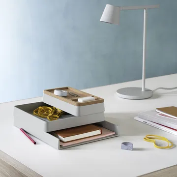 Arrange Desktop Storage - Grey, configuration 1 - Muuto