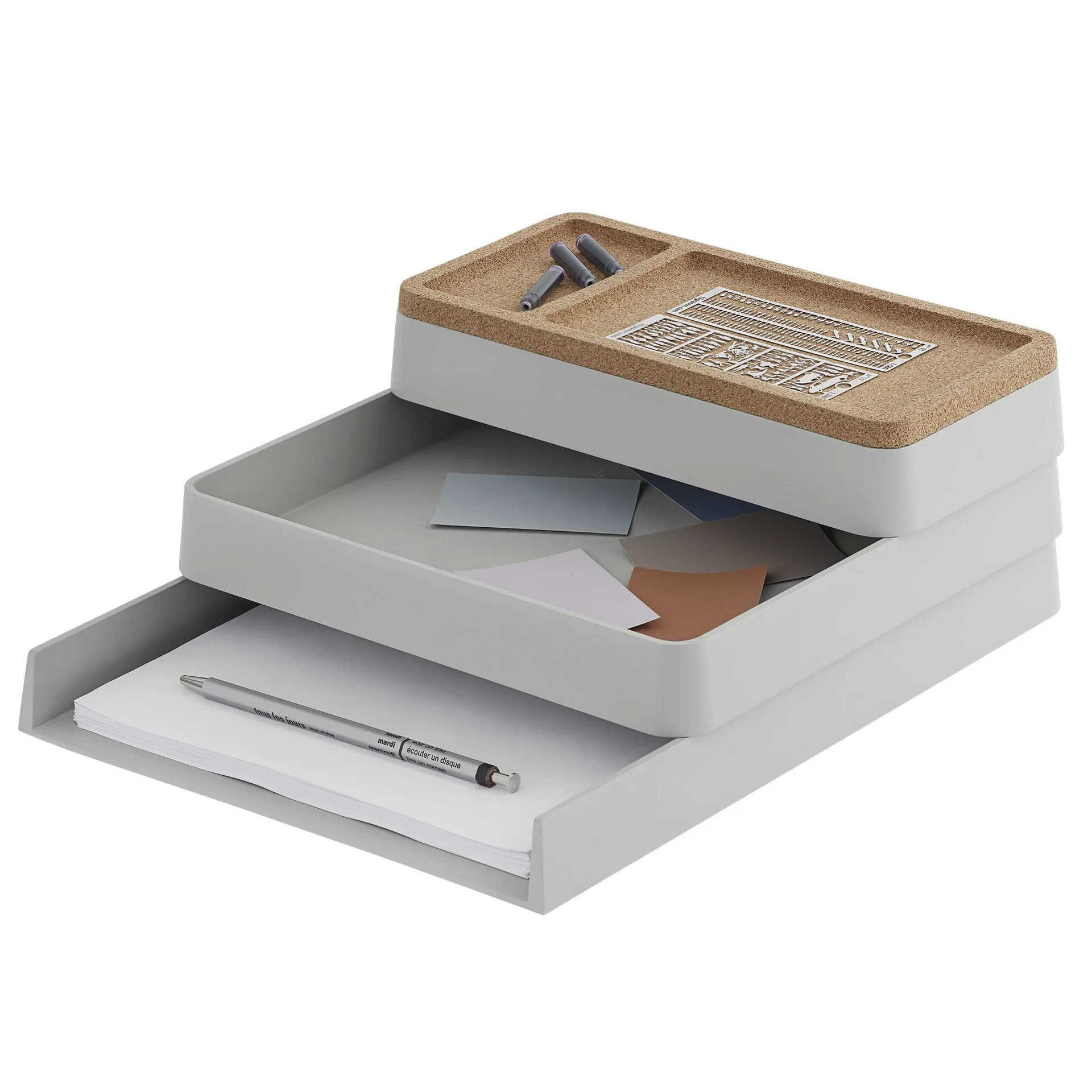 Arrange Desktop tray 25x32 cm, grey Muuto