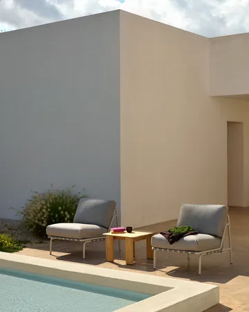 Assemble coffee table - Teak, 55x55 cm - Muuto