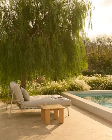 Assemble coffee table - Teak, 55x55 cm - Muuto