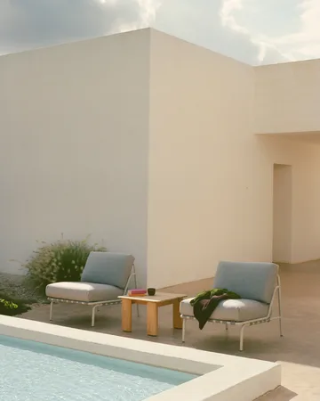 Assemble coffee table - Teak, 55x55 cm - Muuto