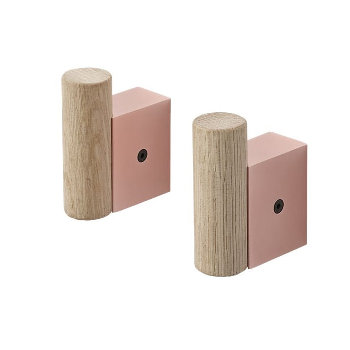 Attach hook 2-pack, Oak-rose Muuto