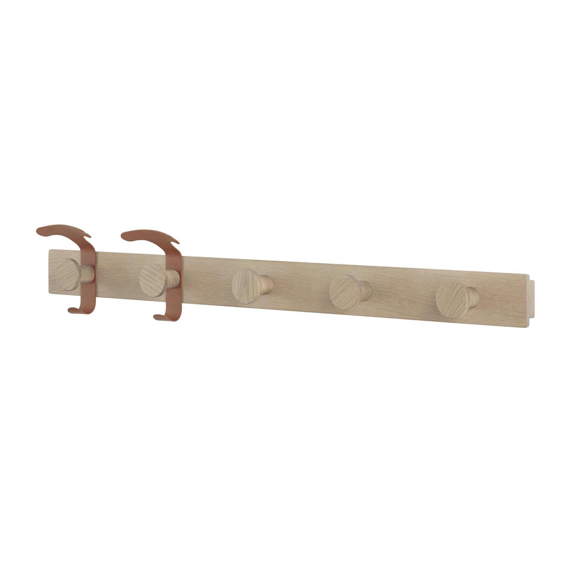 Avail clothes hanger, Oak-copper brown Muuto