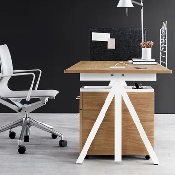 Base dining table - Black. plywood edge. 140x80cm - Muuto