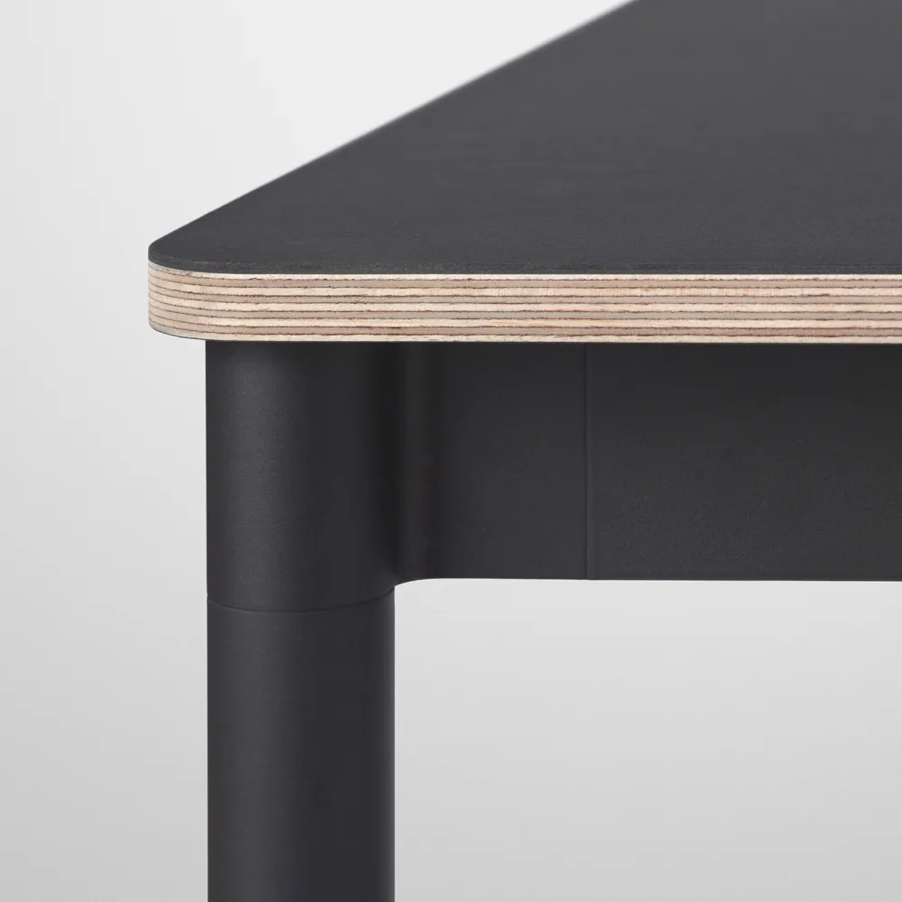 Base dining table, Black. plywood edge. 190x85cm Muuto