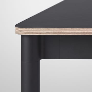 Base dining table - Black. plywood edge. 190x85cm - Muuto