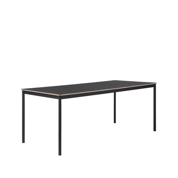 Base dining table - Black. plywood edge. 190x85cm - Muuto