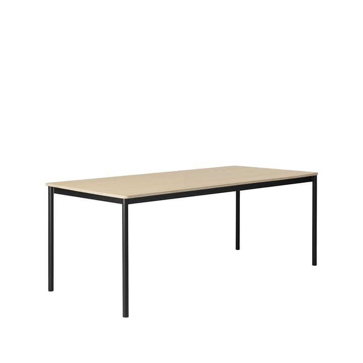 Base dining table - Oak. black stand. plywood edge. 190x85cm - Muuto