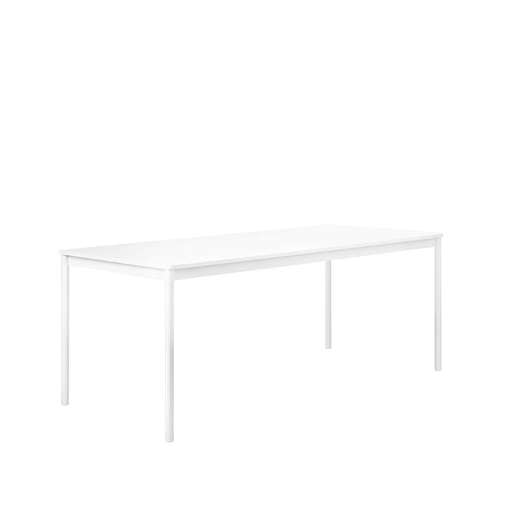 Base dining table - White. abs edge. 190x85cm - Muuto