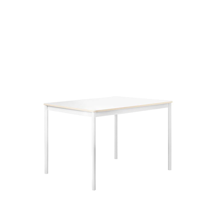 Base dining table - White. plywood edge. 140x80cm - Muuto