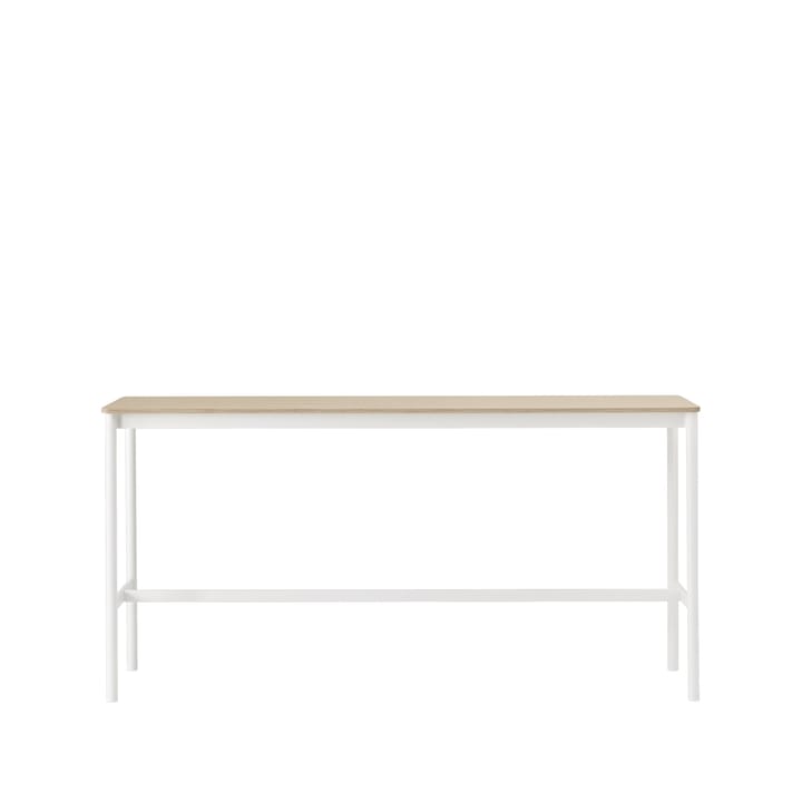 Base high bar table - Oak, white legs, plywood edge, b50 l190 h95 - Muuto