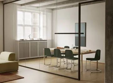 Brink Chair Cantilever Base chair - Oak-chrome - Muuto