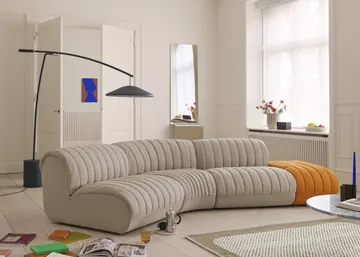 Coltre modular sofa - Chaise lounge module, turf-sand - Muuto