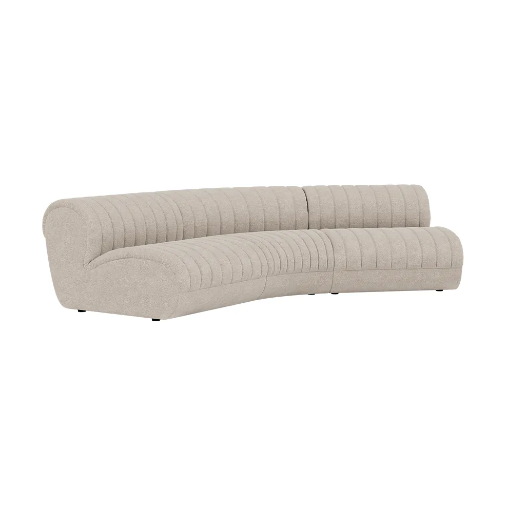 Coltre modular sofa, Configuration 4, turf-sand, 3-seater Muuto