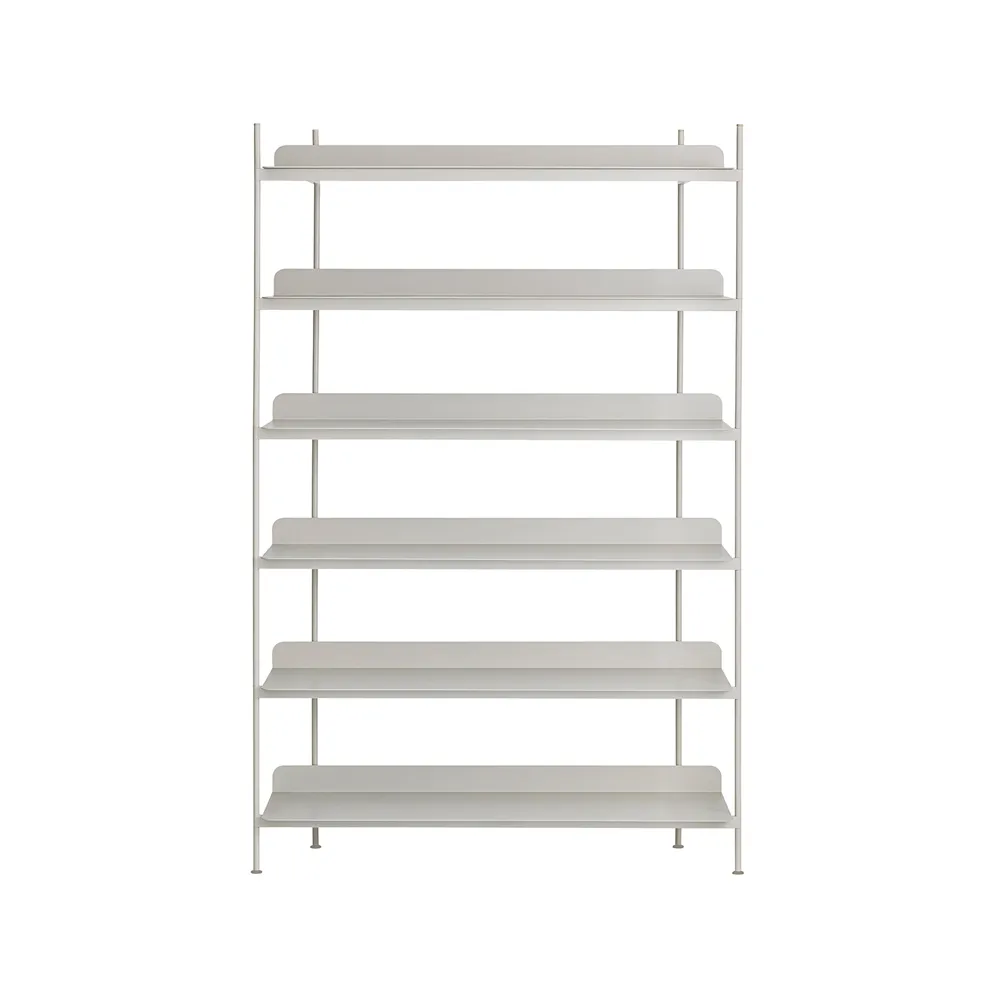 Muuto Compile configuration 4 shelving system Grey | Scandinavian Design | Shelves & shelving systems | Grey