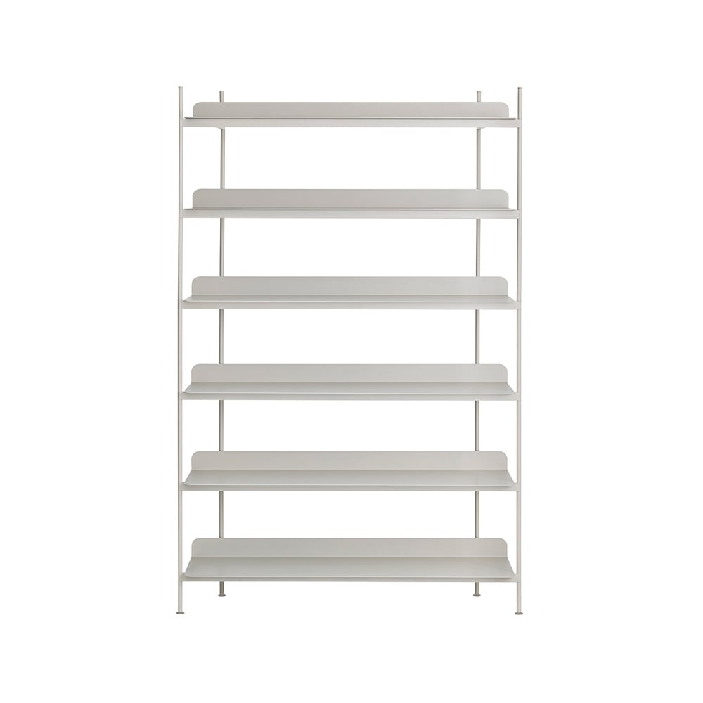 Muuto Compile configuration 4 shelving system Grey | Scandinavian Design | Shelves & shelving systems | Grey