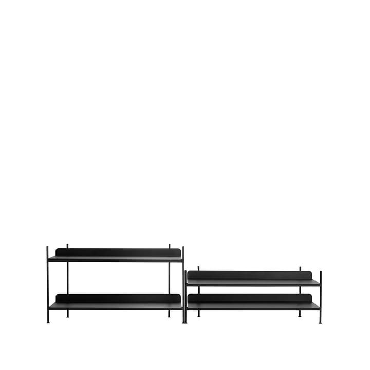 Compile configuration 5 shelving system - Black - Muuto