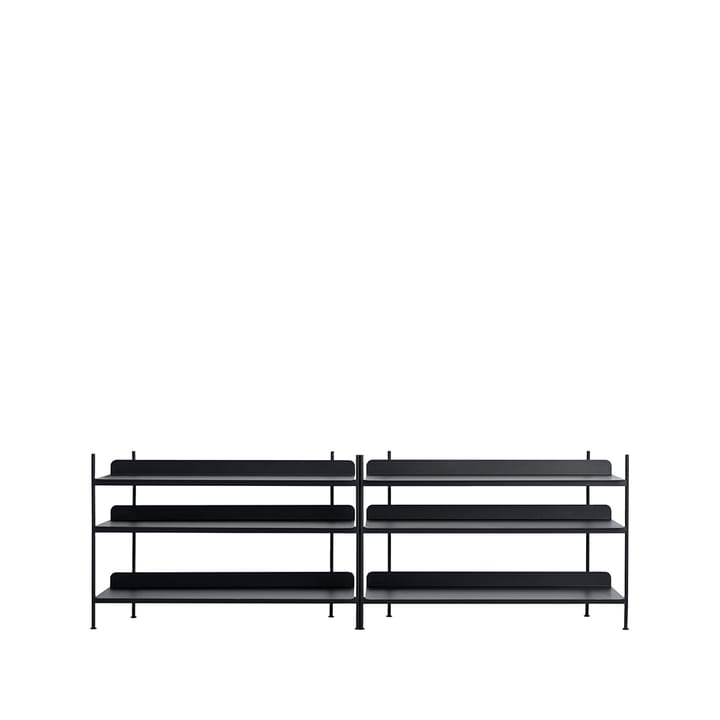 Compile configuration 6 shelving system - Black - Muuto