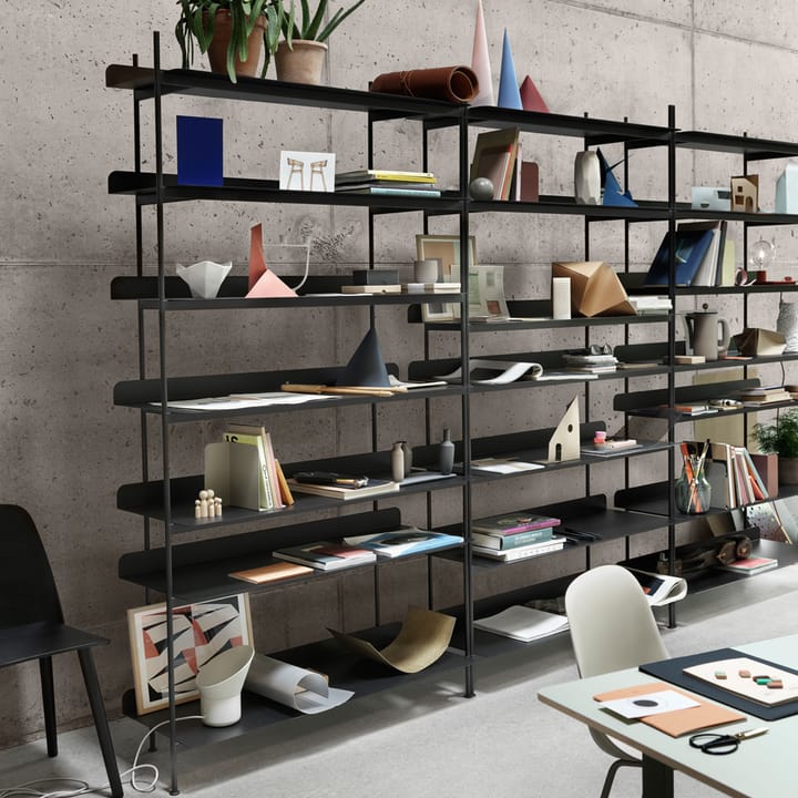 Compile configuration 6 shelving system - Black - Muuto
