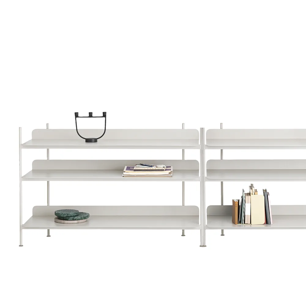 Compile configuration 7 shelving system, White Muuto