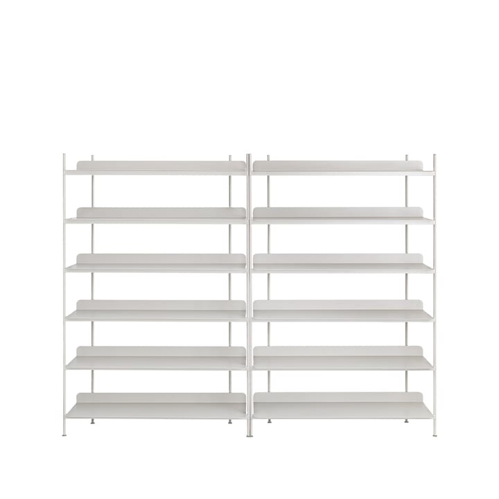 Compile configuration 8 shelving system - Grey - Muuto