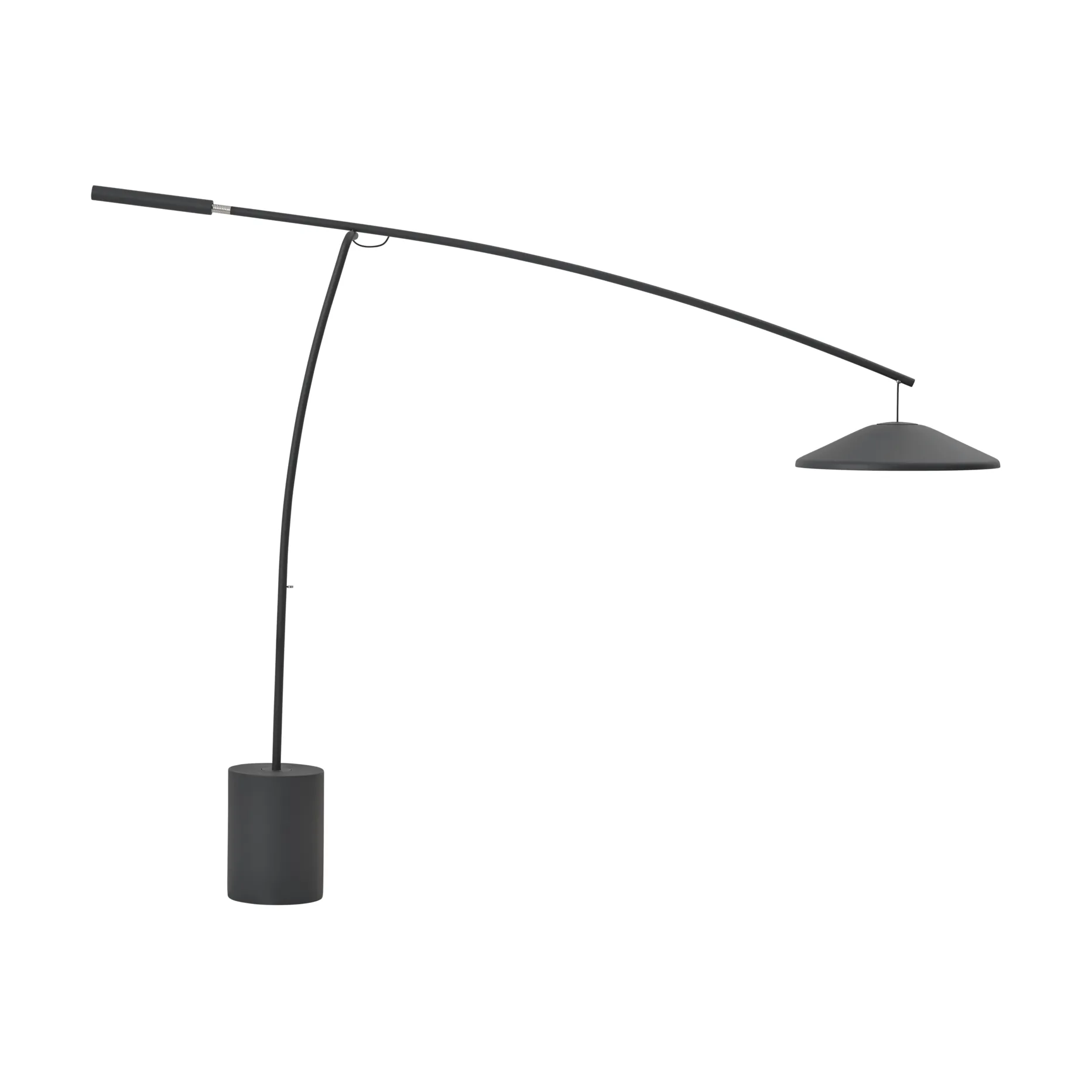 Contra floor lamp, Anthracite black-concrete, 188 cm Muuto