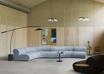 Contra floor lamp - Anthracite black-concrete, 188 cm - Muuto