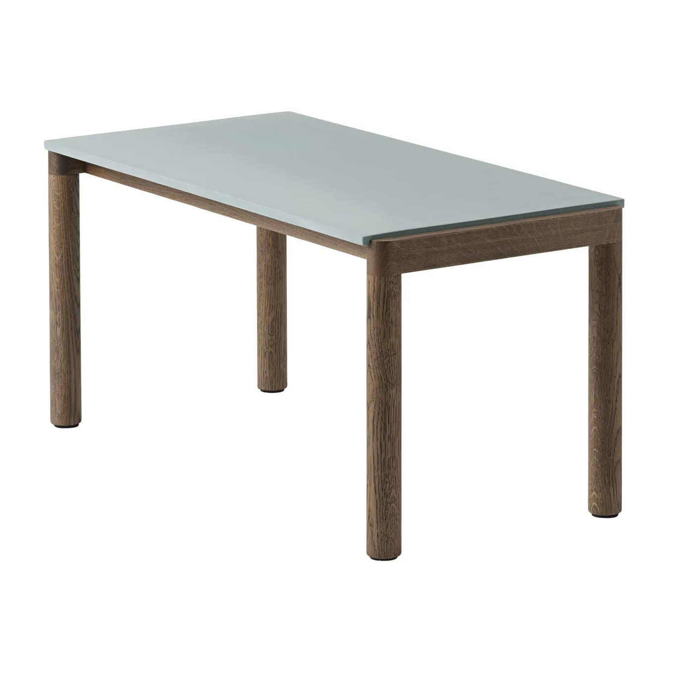 Couple 1 Plain coffee table 40x84x40 cm, Pale blue-dark oiled oak Muuto