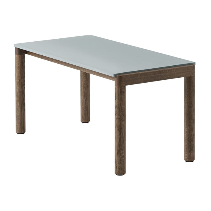 Couple 1 Plain coffee table 40x84x40 cm - Pale blue-dark oiled oak - Muuto