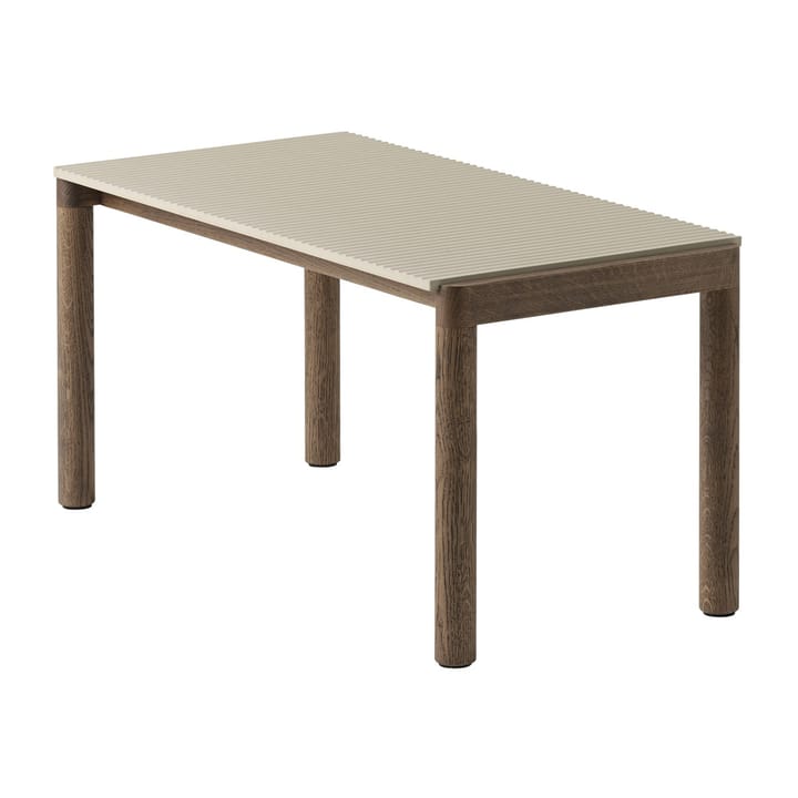 Couple 1 Wavy coffee table 40x84x40 cm - Sand-dark oiled oak - Muuto