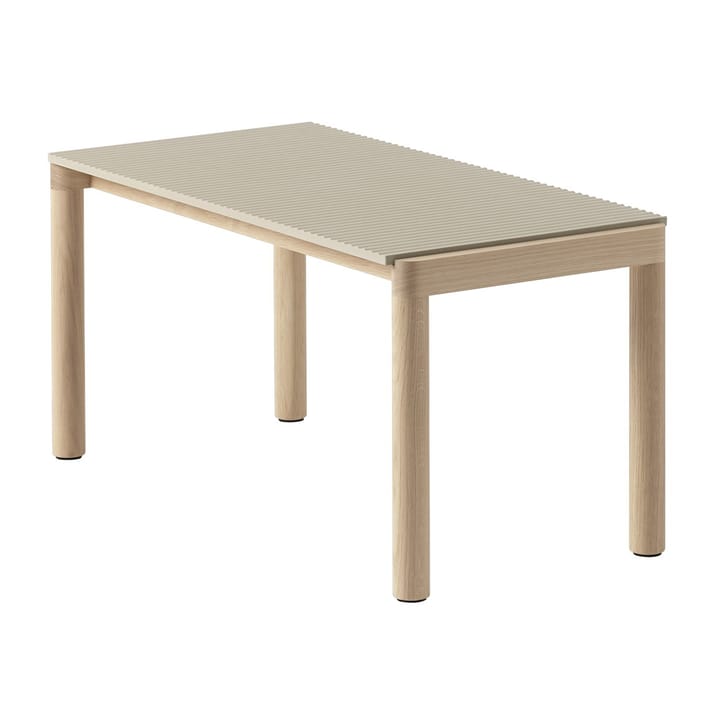 Couple 1 Wavy coffee table 40x84x40 cm - Sand-oak - Muuto