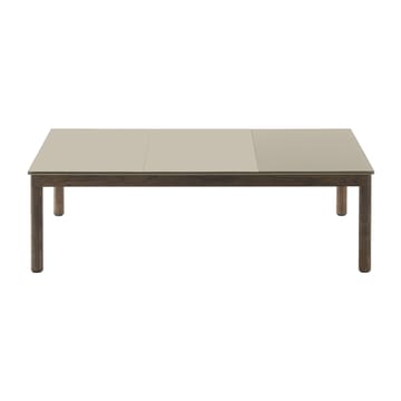 Couple 2 Plain-1 Wavy coffee table 120x84x35 cm - Sand-dark oiled oak - Muuto