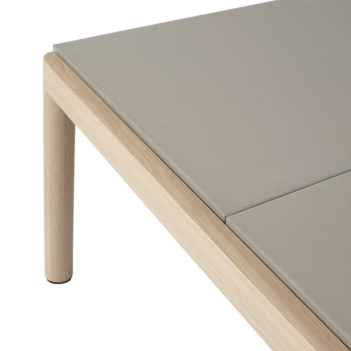 Couple 2 Plain coffee table 80x84x40 cm - Taupe-oak - Muuto