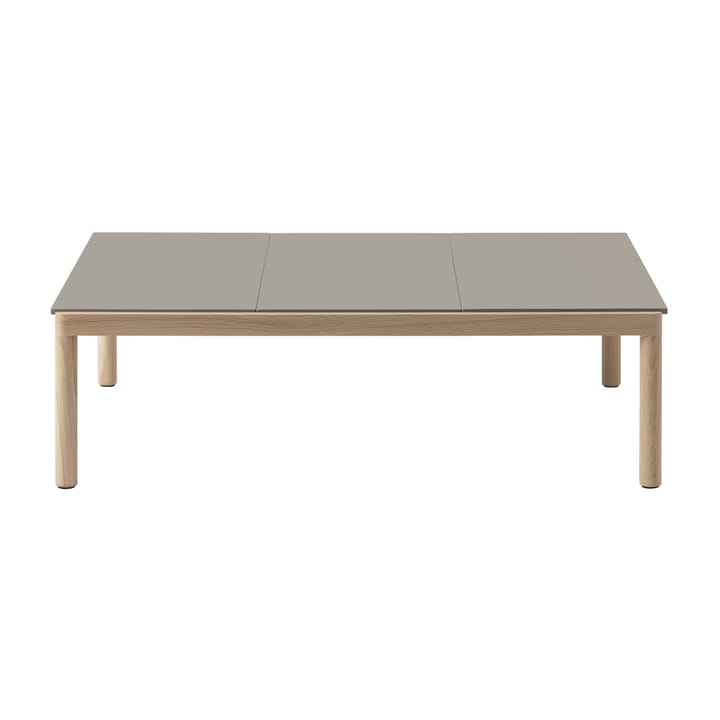Couple 3 Plain coffee table 120x84x35 cm - Taupe-oak - Muuto