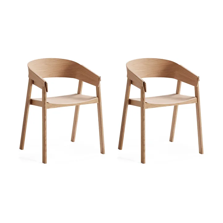 Cover armchair, Oak, 2-pack - Muuto