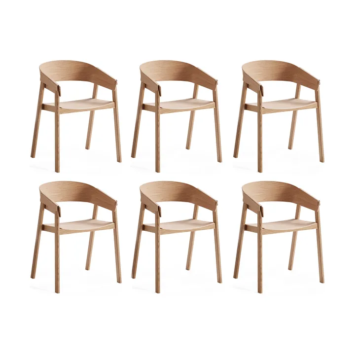 Cover armchair, Oak, 6-pack - Muuto