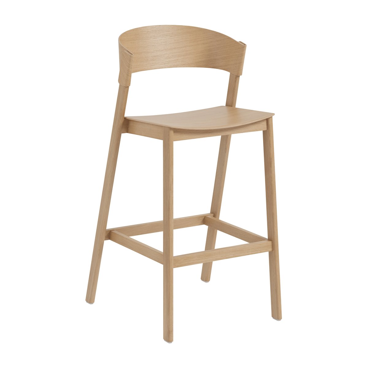 Muuto Cover bar stool Oak | Scandinavian Design | Bar stools | Beige