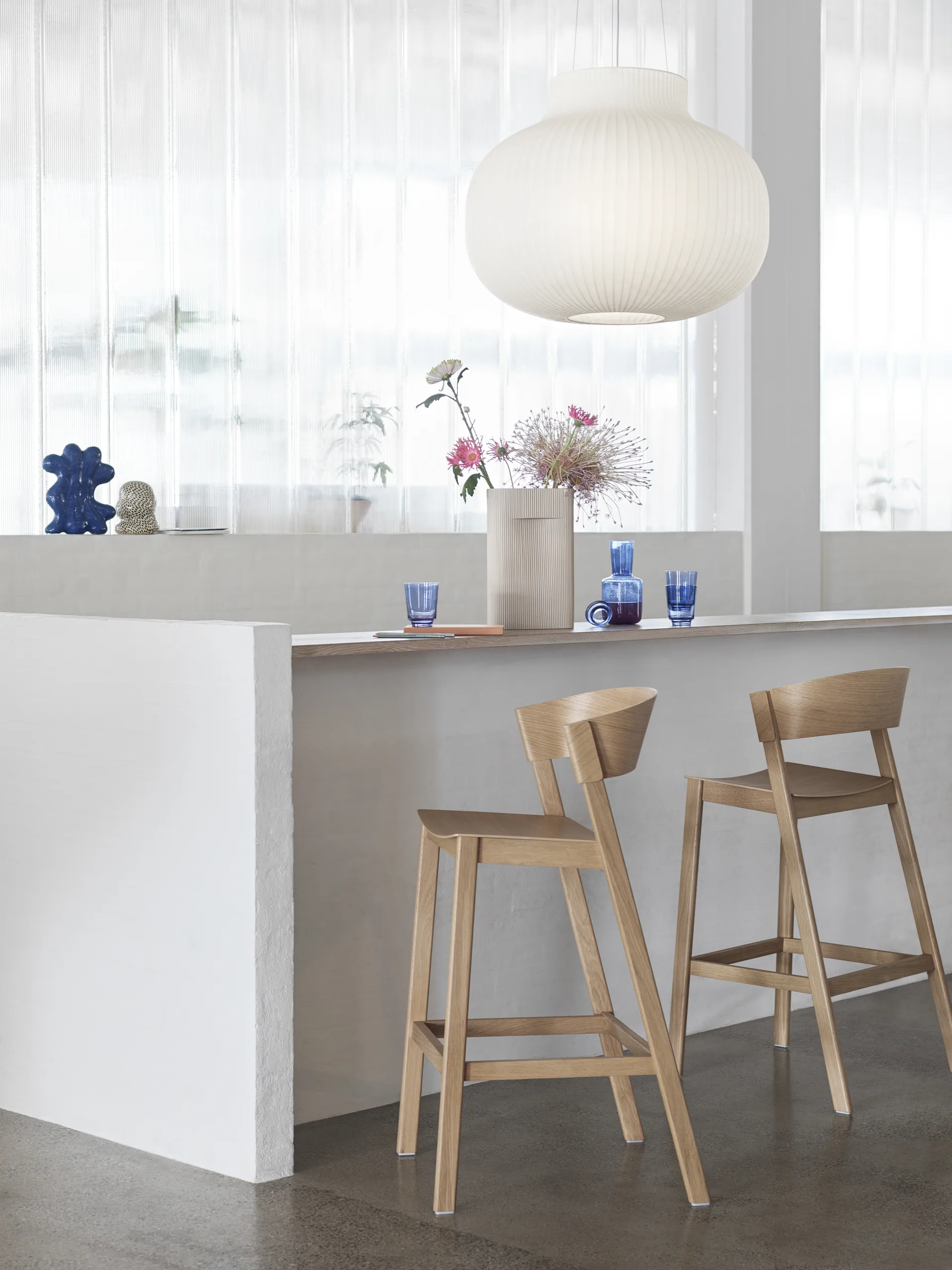 Cover bar stool, Oak Muuto