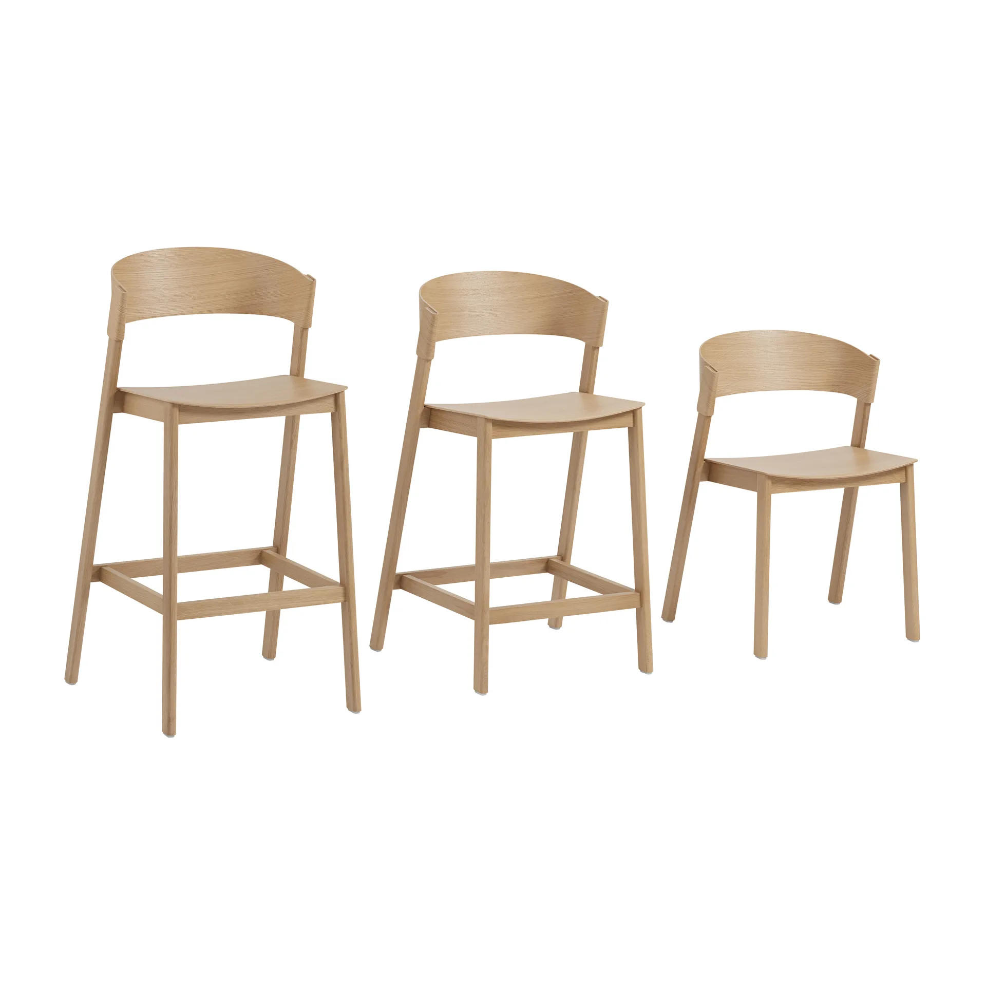 Cover bar stool, Oak Muuto